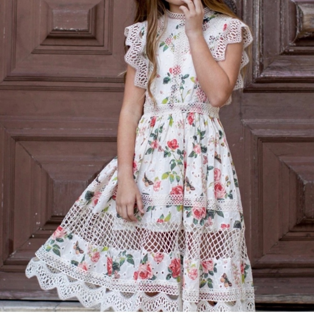 Joyfolie Soleil Dress in Cream Floral